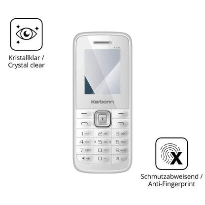 2x 9H Schutzfolie für Karbonn K105s Panzerfolie