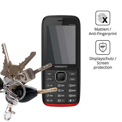Blickschutzfolie für Karbonn K334 Shine matt Schutzfolie Privacy