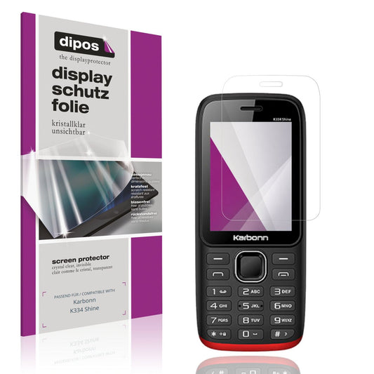 4x Schutzfolie klar für Karbonn K334 Shine Display-Schutzfolie