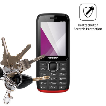 4x Schutzfolie klar für Karbonn K334 Shine Display-Schutzfolie