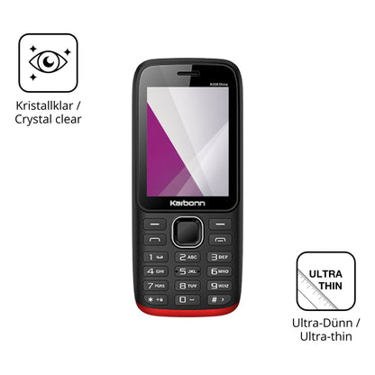4x Schutzfolie klar für Karbonn K334 Shine Display-Schutzfolie