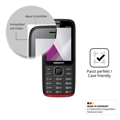 4x Schutzfolie klar für Karbonn K334 Shine Display-Schutzfolie