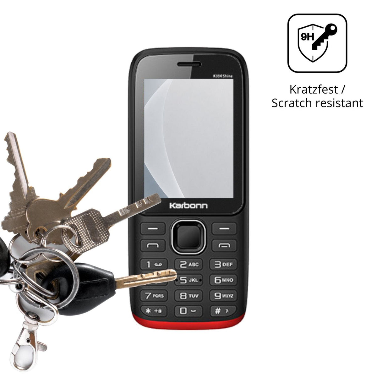 2x 9H Schutzfolie matt für Karbonn K334 Shine Panzerfolie