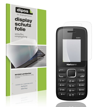 4x Schutzfolie matt für Karbonn K44 Plus Display-Schutzfolie