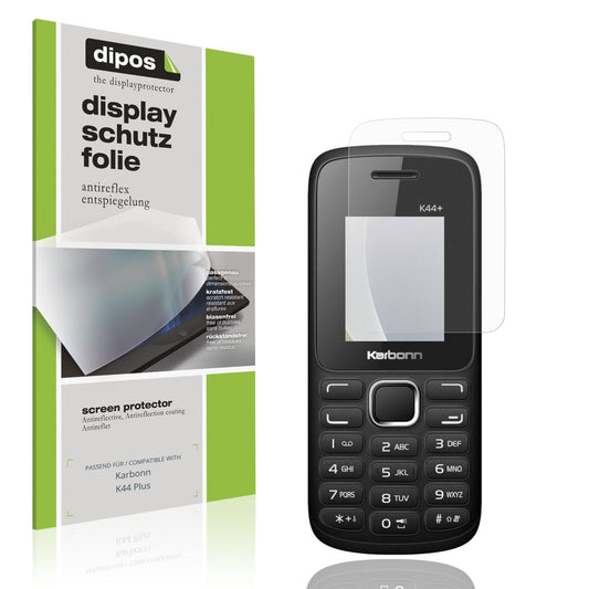 4x Schutzfolie matt für Karbonn K44 Plus Display-Schutzfolie