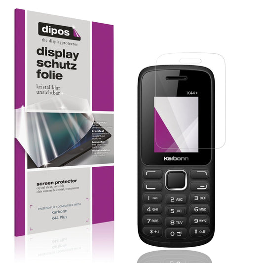 4x Schutzfolie klar für Karbonn K44 Plus Display-Schutzfolie