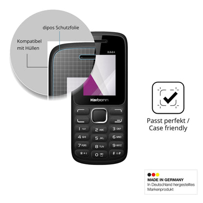 4x Schutzfolie klar für Karbonn K44 Plus Display-Schutzfolie