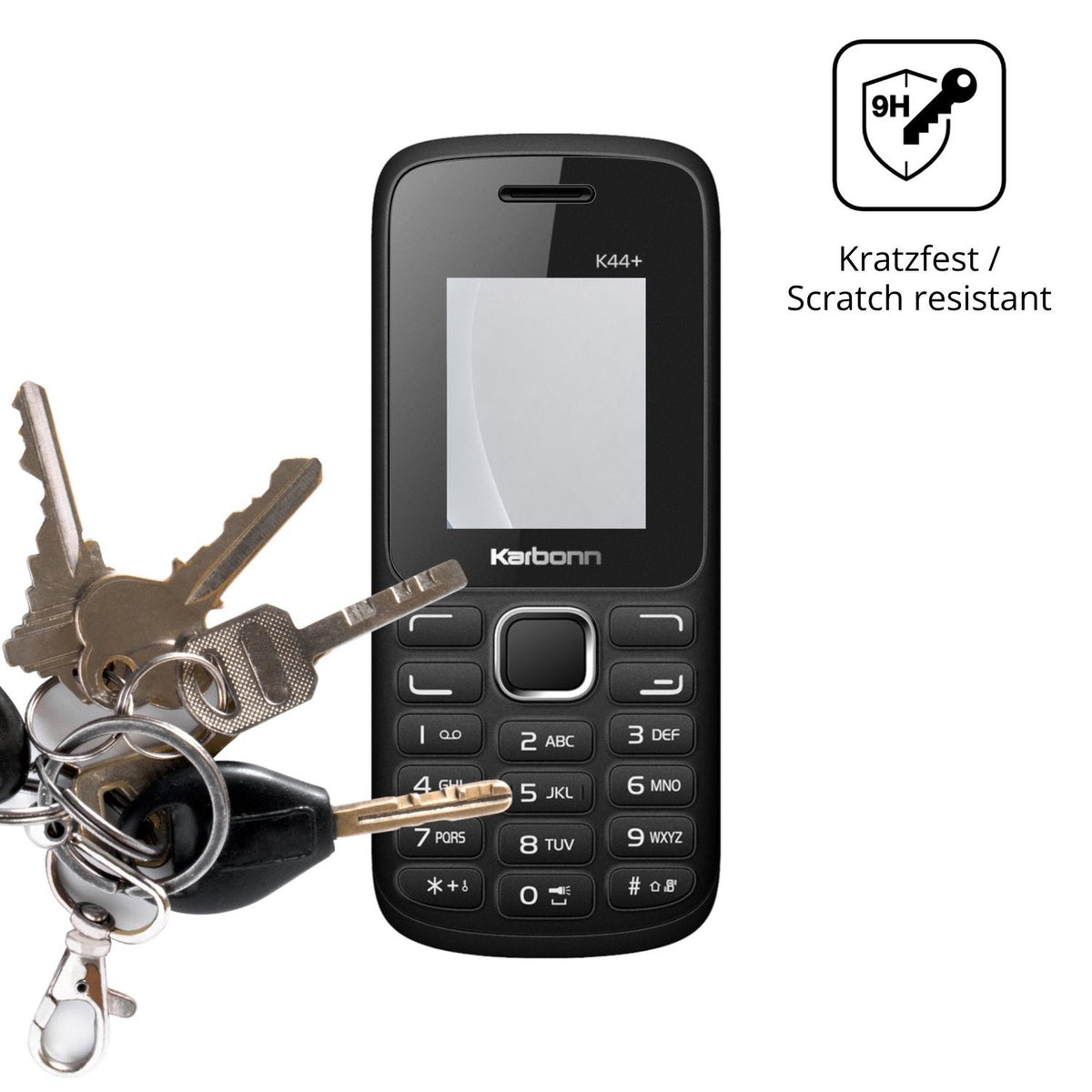 2x 9H Schutzfolie matt für Karbonn K44 Plus Panzerfolie