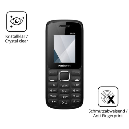 2x 9H Schutzfolie für Karbonn K44 Plus Panzerfolie