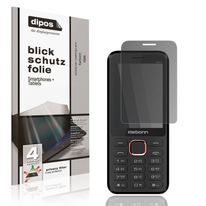 Blickschutzfolie für Karbonn K888 matt Schutzfolie Privacy