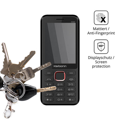 Blickschutzfolie für Karbonn K888 matt Schutzfolie Privacy