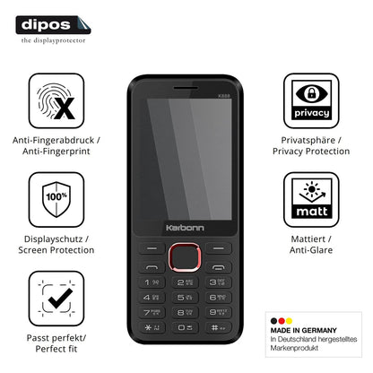 Blickschutzfolie für Karbonn K888 matt Schutzfolie Privacy