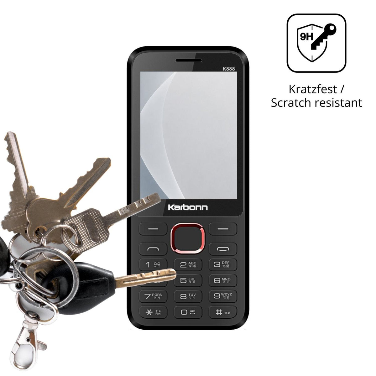 2x 9H Schutzfolie matt für Karbonn K888 Panzerfolie