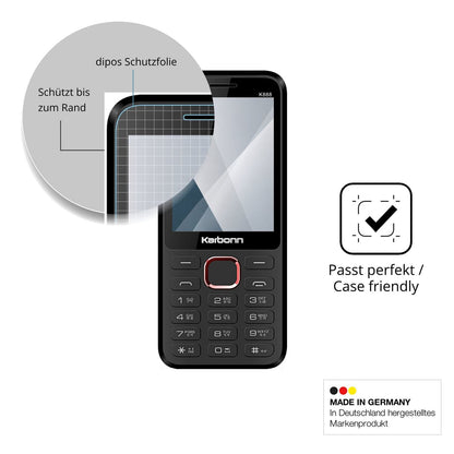 2x 9H Schutzfolie für Karbonn K888 Panzerfolie