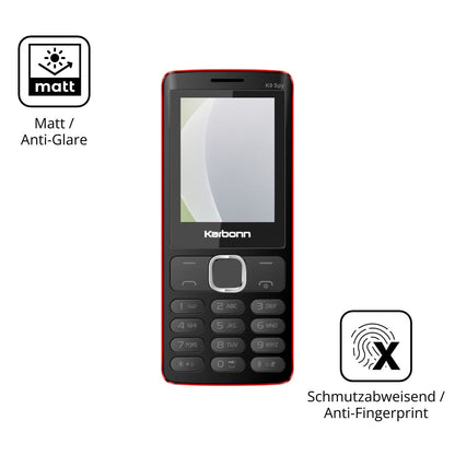 4x Schutzfolie matt für Karbonn K9 Spy Display-Schutzfolie