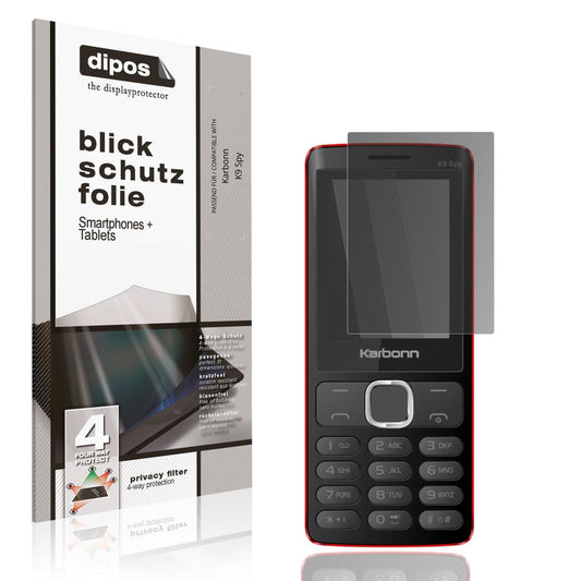 Blickschutzfolie für Karbonn K9 Spy matt Schutzfolie Privacy