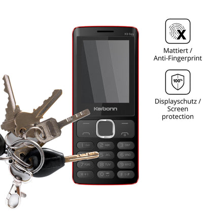 Blickschutzfolie für Karbonn K9 Spy matt Schutzfolie Privacy