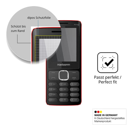 Blickschutzfolie für Karbonn K9 Spy matt Schutzfolie Privacy