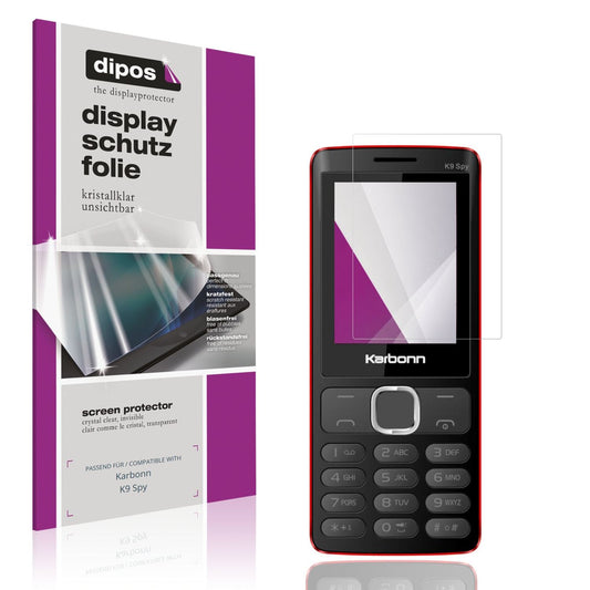 4x Schutzfolie klar für Karbonn K9 Spy Display-Schutzfolie