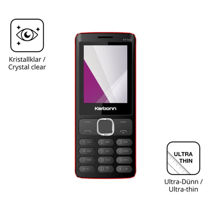 4x Schutzfolie klar für Karbonn K9 Spy Display-Schutzfolie