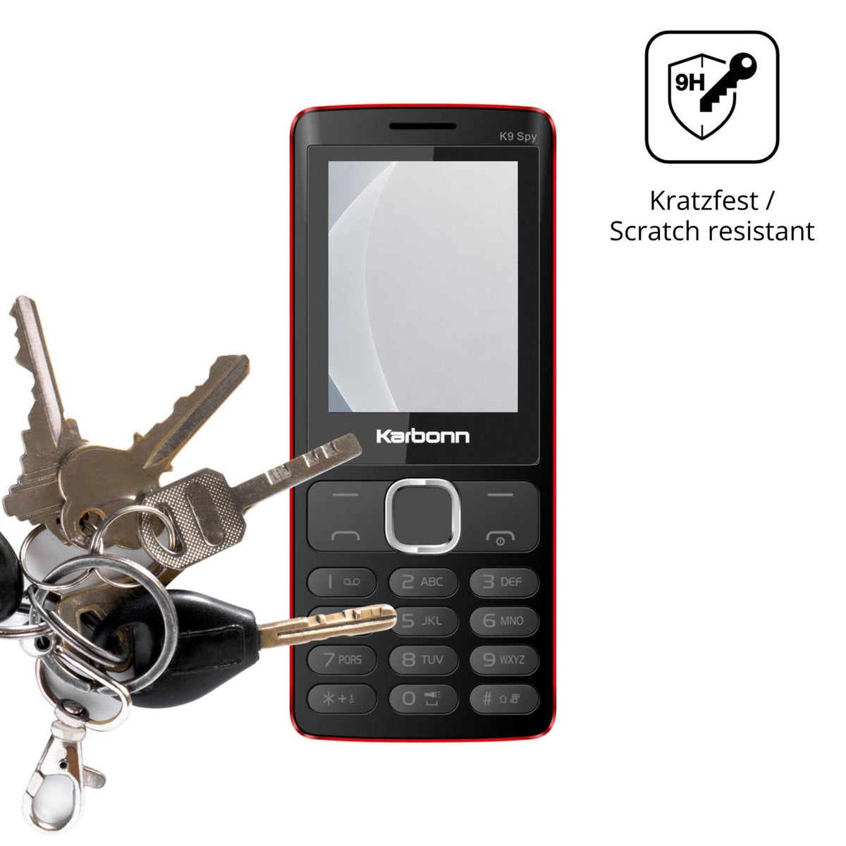 2x 9H Schutzfolie matt für Karbonn K9 Spy Panzerfolie