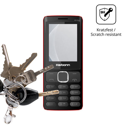 2x 9H Schutzfolie matt für Karbonn K9 Spy Panzerfolie