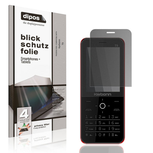 Blickschutzfolie für Karbonn T9 matt Schutzfolie Privacy