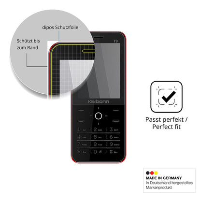 Blickschutzfolie für Karbonn T9 matt Schutzfolie Privacy