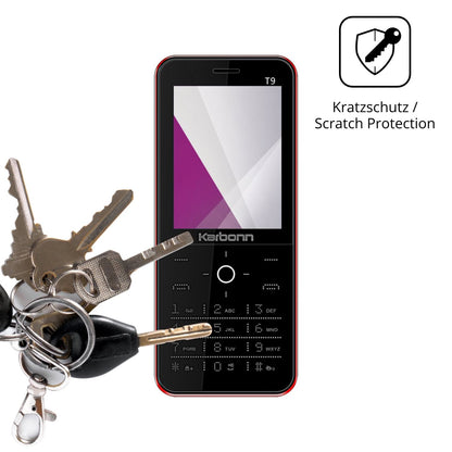 4x Schutzfolie klar für Karbonn T9 Display-Schutzfolie