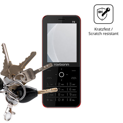 2x 9H Schutzfolie matt für Karbonn T9 Panzerfolie