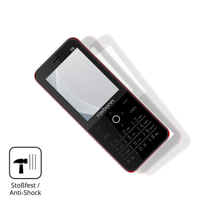2x 9H Schutzfolie matt für Karbonn T9 Panzerfolie