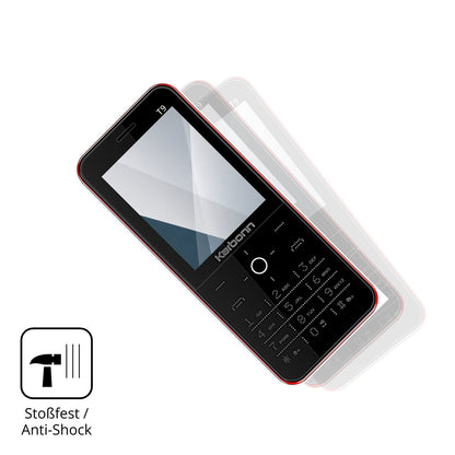 2x 9H Schutzfolie für Karbonn T9 Panzerfolie