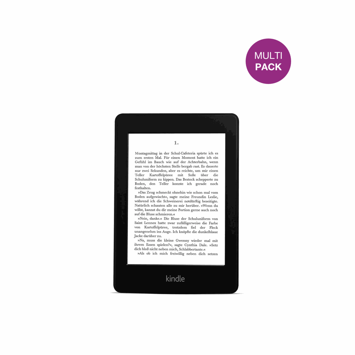KindlePaperwhite 6 Zoll 2012 mit aufgebrachter dipos Displayschutzfolie, glasklare Darstellung ohne Einschränkungen