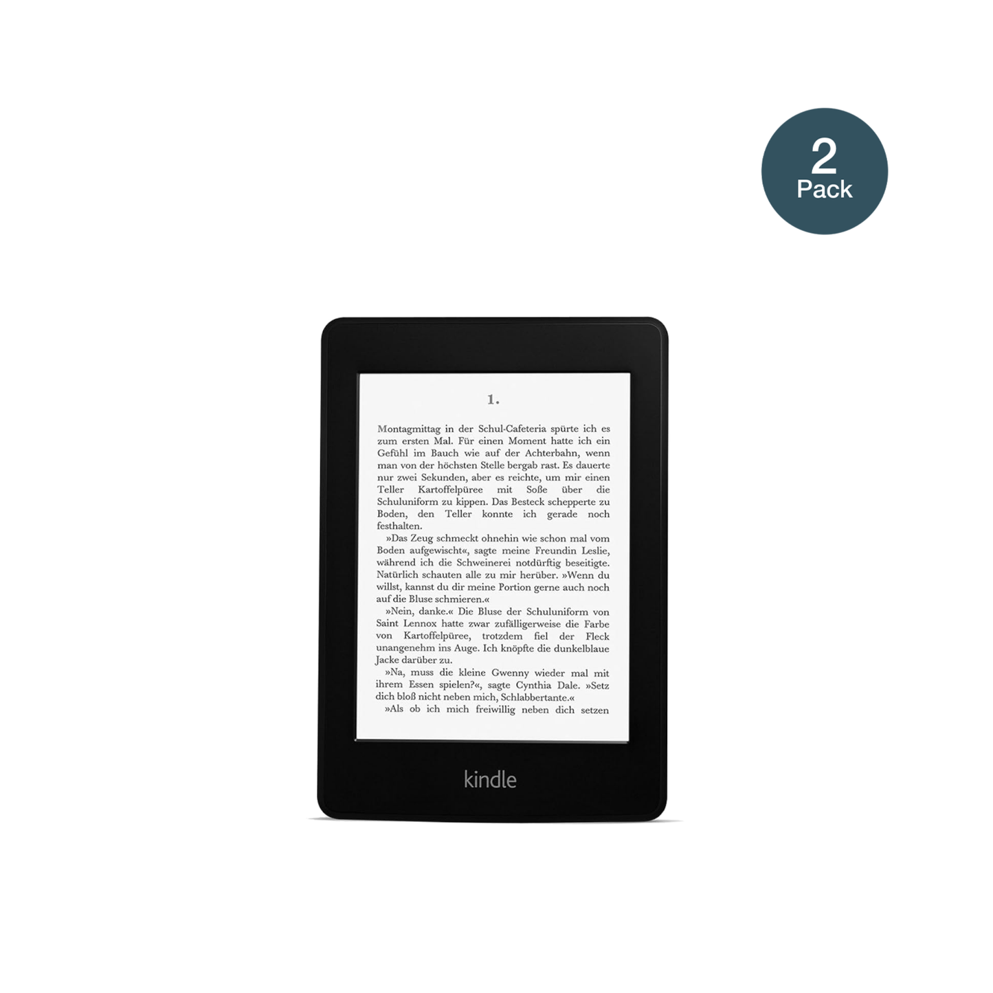 KindlePaperwhite 6 Zoll 2012 mit aufgebrachter dipos Flex Schutzfolie, glasklare Darstellung ohne Einschränkungen