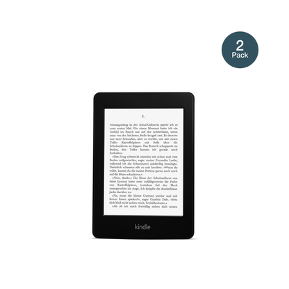 KindlePaperwhite 6 Zoll 2012 mit aufgebrachter dipos Flex Schutzfolie, glasklare Darstellung ohne Einschränkungen