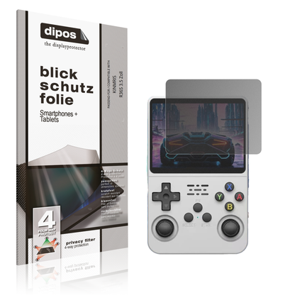 Blickschutzfolie von dipos passend für KINMRIS R36S 3.5 Zoll, präziser Zuschnitt und blasenfrei montiert