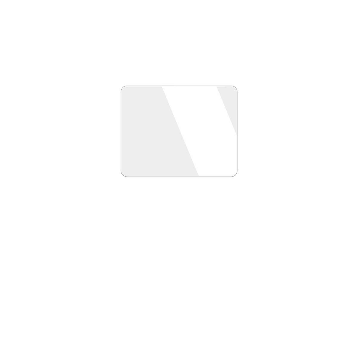 dipos Displayschutz für KINMRIS R36S 3.5 Zoll, transparente Oberfläche, geringe Dicke und perfekte Passform