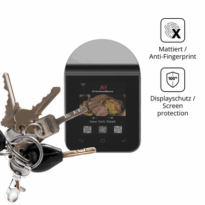 dipos Displayschutz für KitchenBoss G330, mattierte Oberfläche, Blickschutzfilter und perfekter Passform