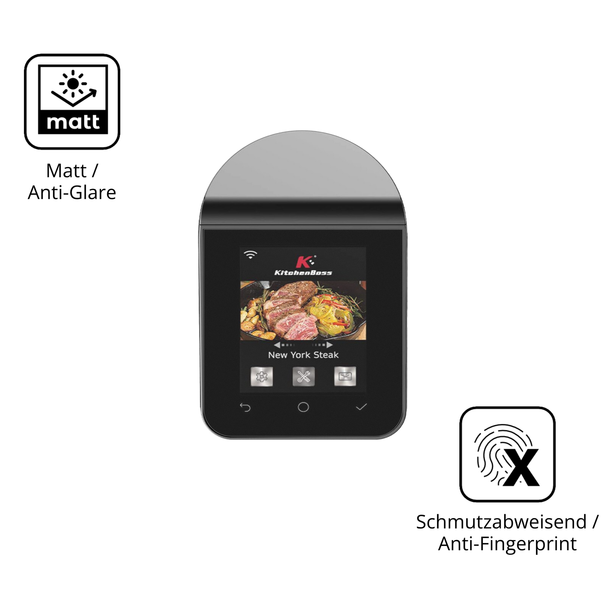 9H Hartbeschichtete, flexible Folie passend zugeschnitten für KitchenBoss G330