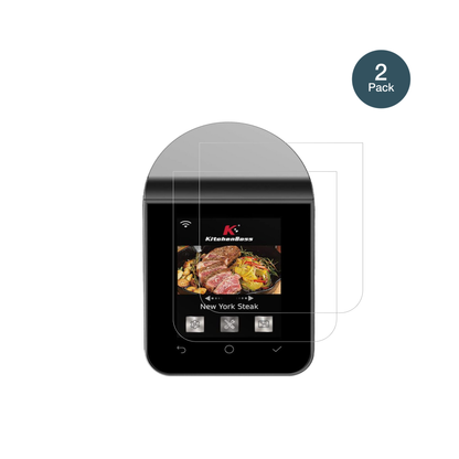 KitchenBossG330 mit aufgebrachter dipos Flex Schutzfolie, glasklare Darstellung ohne Einschränkungen