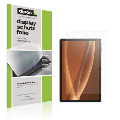 Matte Displayschutzfolie von dipos passend für Kodak 11.97 Zoll Tablet, präziser Zuschnitt und blasenfrei montiert