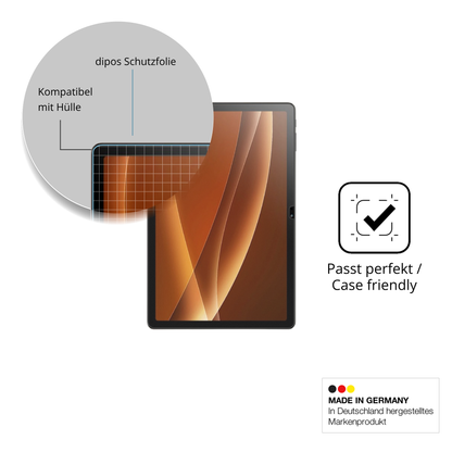 Schutzfolie mit optimaler Passform, zur Verwendung mit Hüllen geeignet