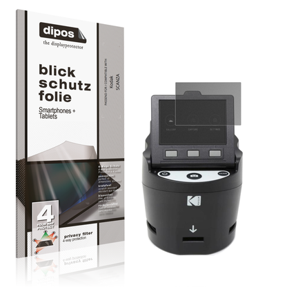 Blickschutzfolie von dipos passend für Kodak SCANZA, präziser Zuschnitt und blasenfrei montiert