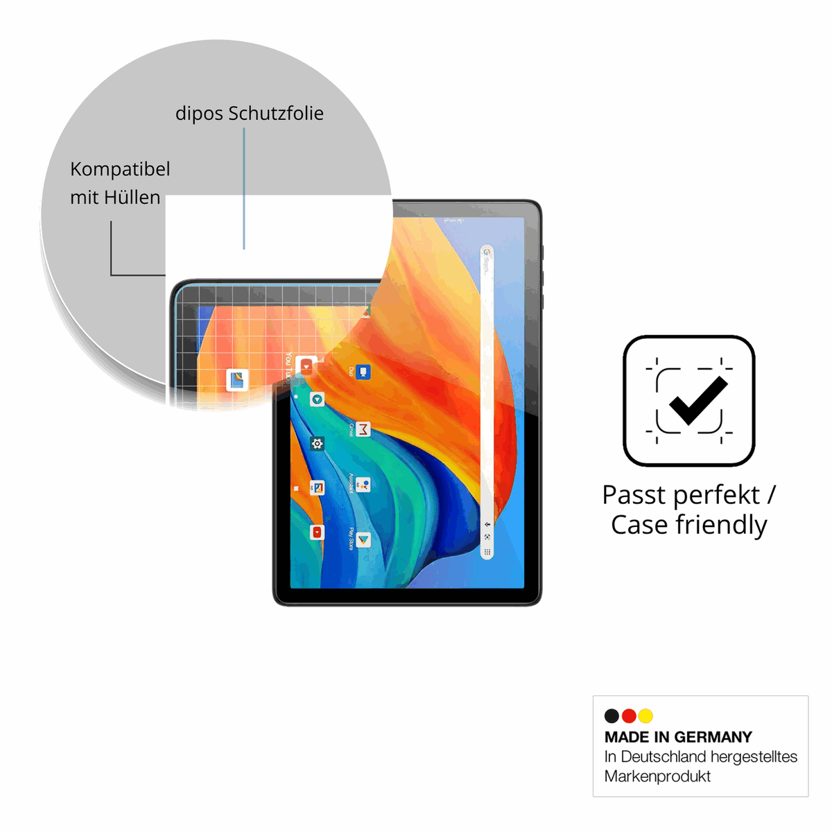 2x Schutzfolie klar für Kodak Tab K10 Display-Schutzfolie