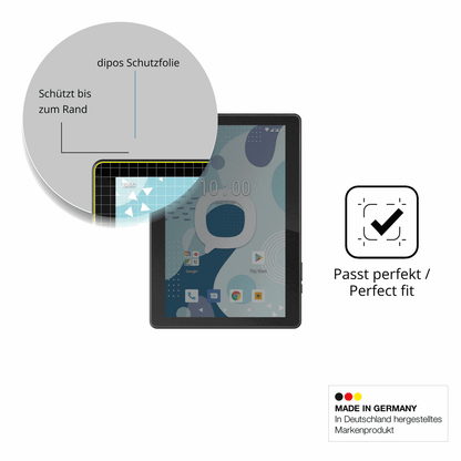 Schutz gegen Kratzer auf dem Konrow K-Tab 1004 Glas durch Schlüssel oder Ähnliches