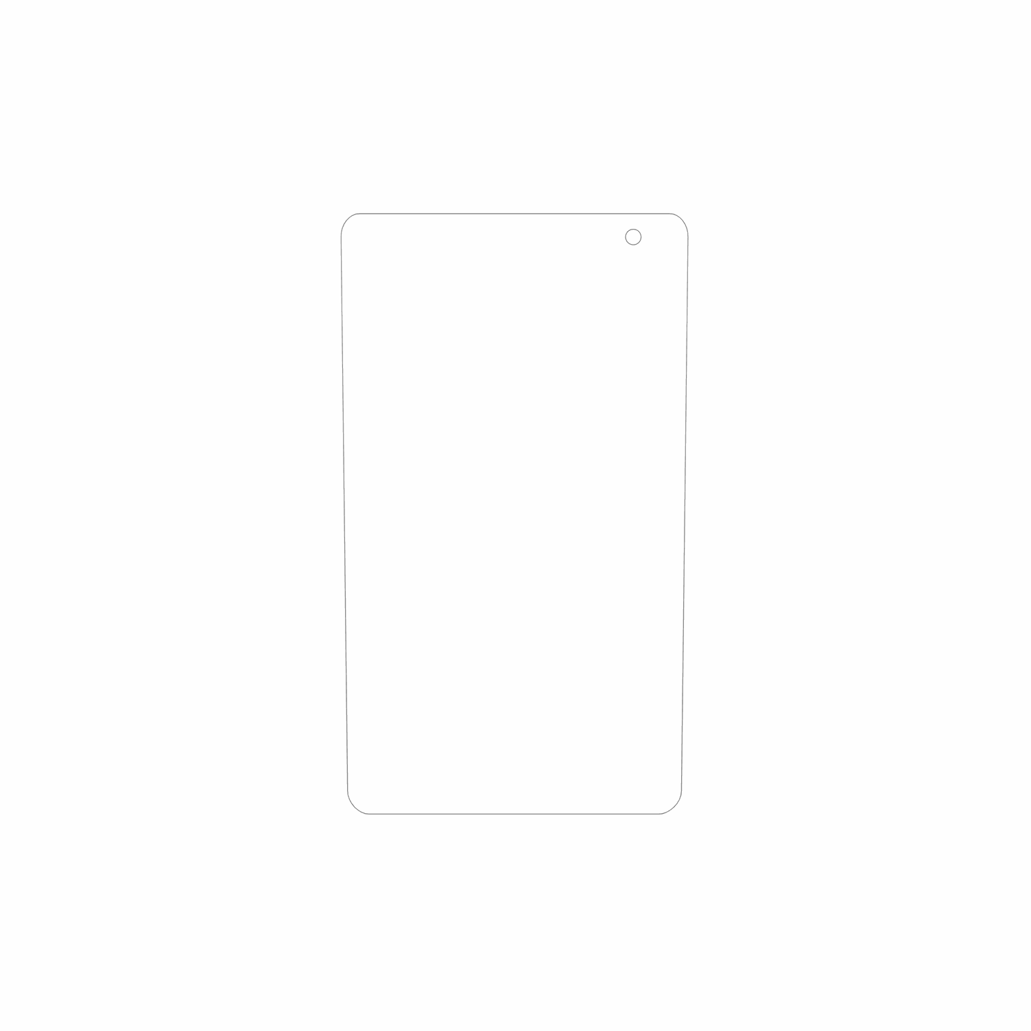 dipos Displayschutz für Konrow K-Tab 704, mattierte Oberfläche, geringe Dicke und perfekte Passform