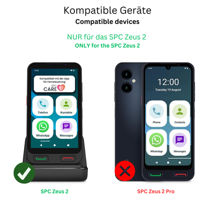 2x 9H Schutzfolie matt für SPC Zeus 2 Panzerfolie