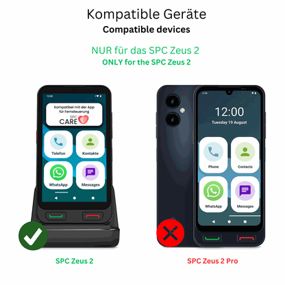 4x Schutzfolie klar für SPC Zeus 2 Display-Schutzfolie