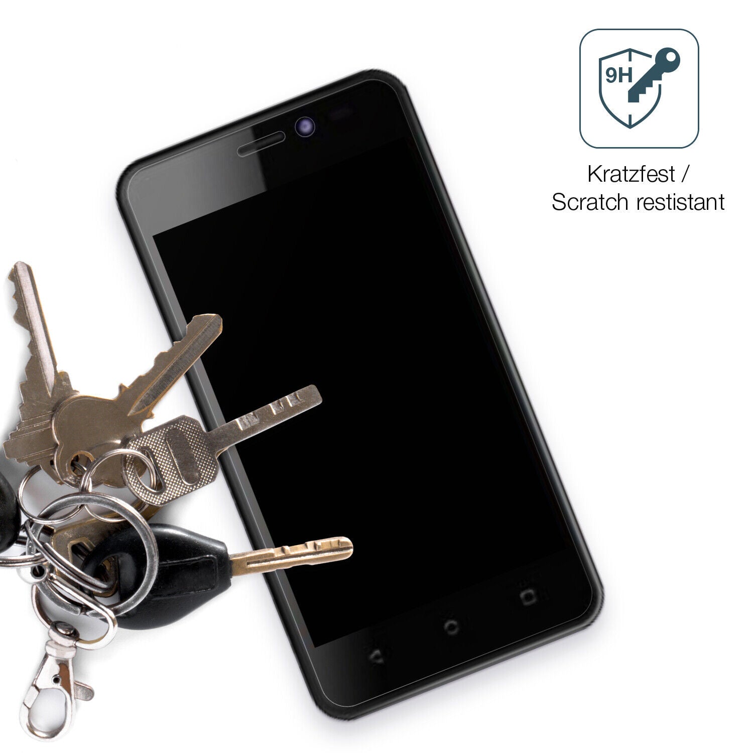 dipos Displayschutz für Krip K4m, mattierte Oberfläche, robuste Festigkeit und perfekte Passform