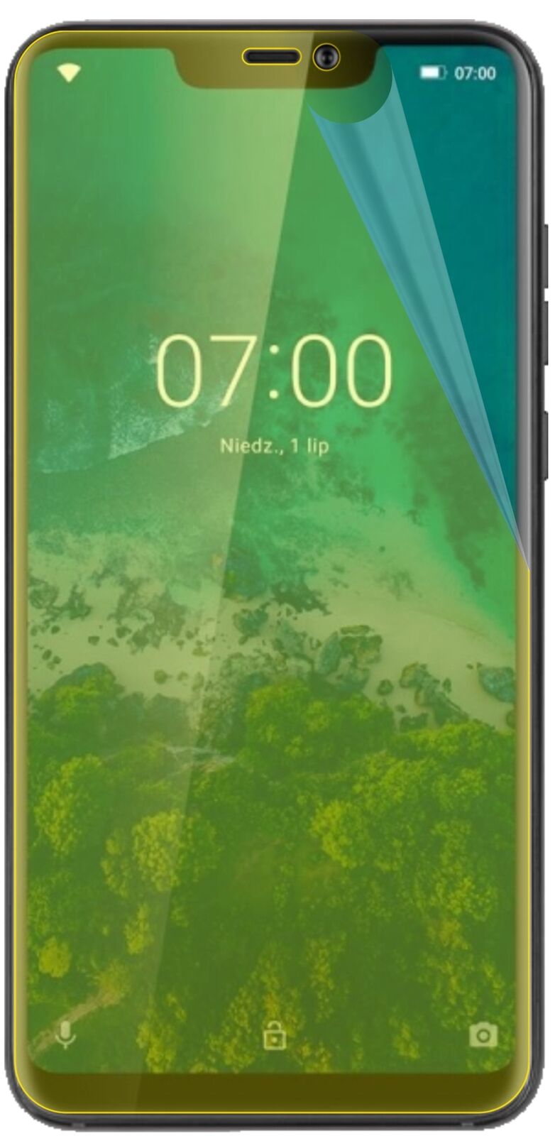 dipos Displayschutz für Kruger Matz Smartfon LIVE 7S, transparente Oberfläche, geringe Dicke und perfekte Passform